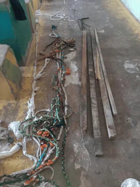 Policiais apreendem cordas e ganchos que seriam utilizadas para fuga em presídio