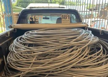 Fios roubados da Prefeitura de Rio Branco, em janeiro, foram encontrados. (Foto: Polícia Civil)