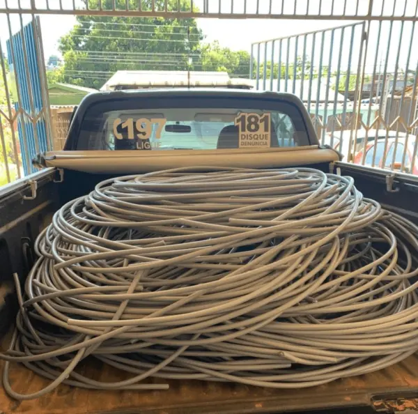 Cerca de uma tonelada de cobre roubada é apreendida em Rio Branco