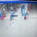 Câmeras flagaram o momento do crime