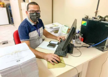 Saammim Araújo, gestor público que presta serviços ao Estado há dez anos. Foto: Ascom/Sefaz