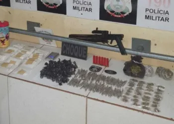 Materia estava guardado em caixa térmica (Foto: Polícia Militar)