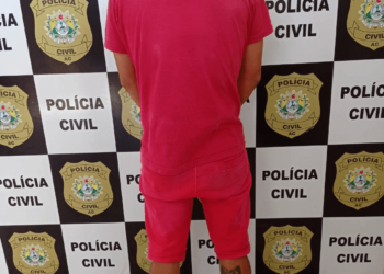 Preso na cidade de Porto Walter por compor facção criminosa. (Foto: Polícia Civil)