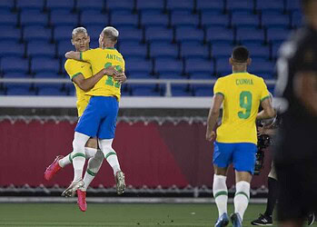 Richarlison brilha e Brasil vence Alemanha na estreia da Olimpíada