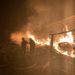 Após 14 horas, incêndio em galpão é combatido , em Sena Madureira