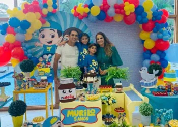 Patrícia Dossa e Rui Óscar reuniram amigos e familiares para comemorar o aniversário do filho Murilo