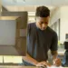 estudante, jovem, negro, estágio