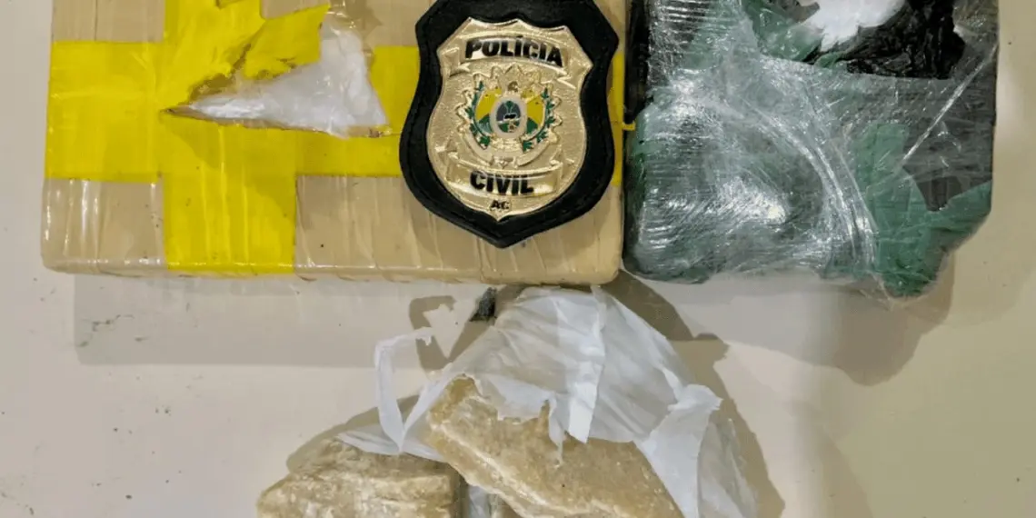 Droga estava escondida em mochila. (Foto: Polícia Civil)