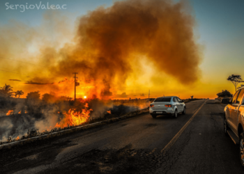 Neste ano, de acordo com dados do Inpe, o mês de agosto registrou o maior pico de queimadas no ano, com 3.185 focos (Foto: Sérgio Vale)