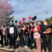 Servidores da Fundhacre protestam contra terceirização do setor de material e esterilização