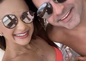 Luciano e Carina Gurgel que aproveitam dias de sol em Tulum, destino no Caribe mexicano