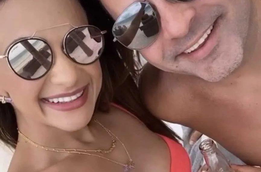 Luciano e Carina Gurgel que aproveitam dias de sol em Tulum, destino no Caribe mexicano