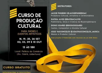 Em breve será realizado o Curso de Produção Cultural para Shows e Eventos Artísticos na cobertura do Palácio do Comércio