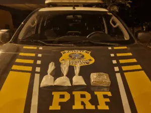 Mais de 10kg de cocaína são apreendidos pela PRF