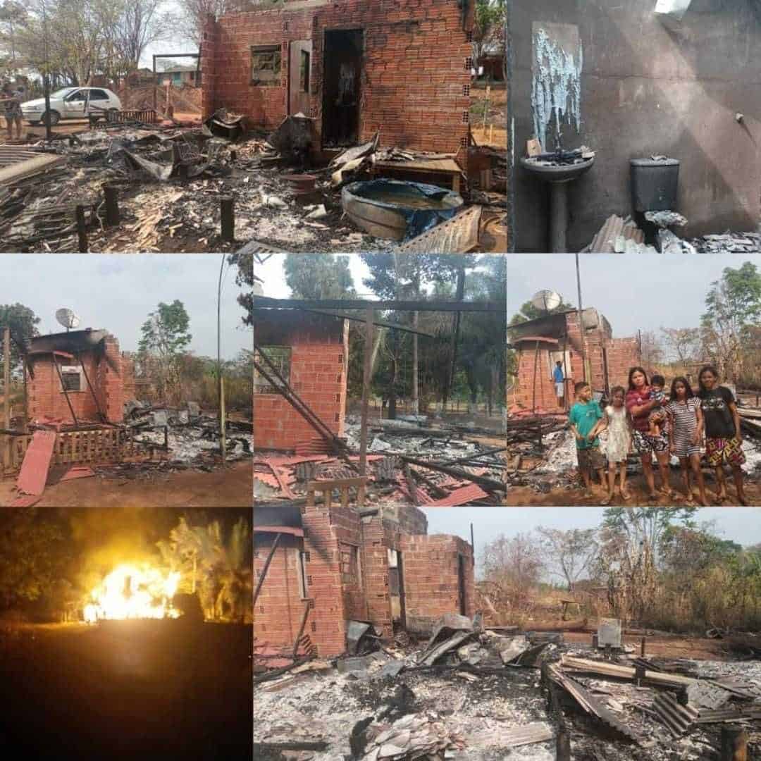 Família perdeu todos os bens, durante incêndio, no último dia 5 de setembro