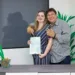 Os jornalistas Ailton Oliveira e Melissa Jares oficializaram o casamento semana passada