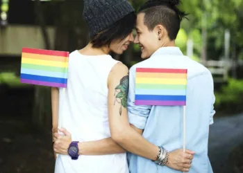 LGBT asian lesbian couple