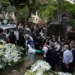 Familiares e amigos se despedem de Dudu Braga, filho de Roberto Carlos