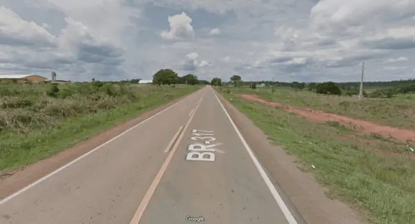 Criança de 9 anos morre atropelada ao atravessar a BR-317