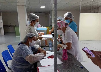 Quase 100 da população de Cruzeiro do Sul já recebeu ao menos a primeira dose de vacina contra covid-19 (Foto: Ascom)