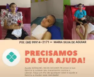 Família pede ajuda para tratamento de adolescente que teve câncer de cérebro