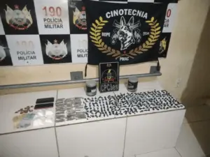 Com ajuda de cães farejadores, casal é preso por tráfico de drogas