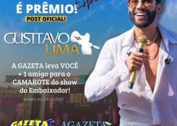 Rádio Gazeta 93 FM e A Gazeta do Acre sorteiam camarote para show do Gusttavo Lima
