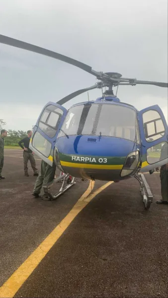 Idoso com aneurisma de aorta abdominal é resgatado por helicóptero em Sena Madureira