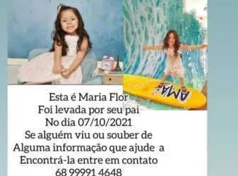 Mãe acusa ex-marido de 'sequestrar' a filha e pede ajuda nas redes sociais para localizar a criança