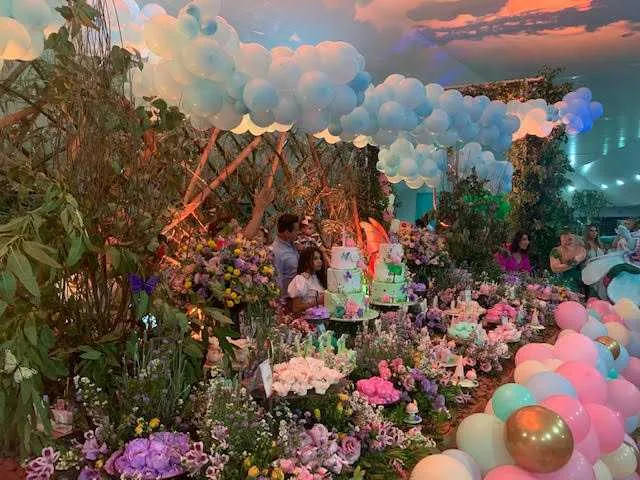 Uma festa mágica, lúdica e pensada nos mínimos detalhes para as gêmeas Lavínia e Helena, no último sábado, em Porto Velho