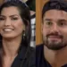 Bil Araújo e Marina Ferrari são flagrados aos beijos em festa