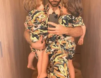 Thales Bretas chama atenção da web ao compartilhar fotos com os filhos