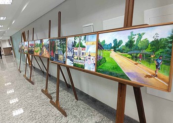 Artista plástico Natalino Santos expõe obras na 'Mostra Seplag Olhares: Entre florestas e Cidades'