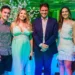 Andrey Holanda com a esposa Karolina Sabino, o governador Gladson Cameli e Ana Paula Cameli na festa de confraternização do APEAC