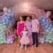 A bela festa de 5 aninhos da Maria Isabela, os pais Lucas Costa e Robertha Moura e a irmã Sara Moura festejaram no início do mês