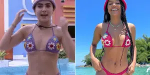 Acreana Gleici Damasceno copia look de Jade Picon no 'BBB 22'