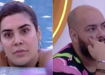No BBB 22, Naiara solta pum na cara de Tiago e debocha: 'Cheirou tudo'