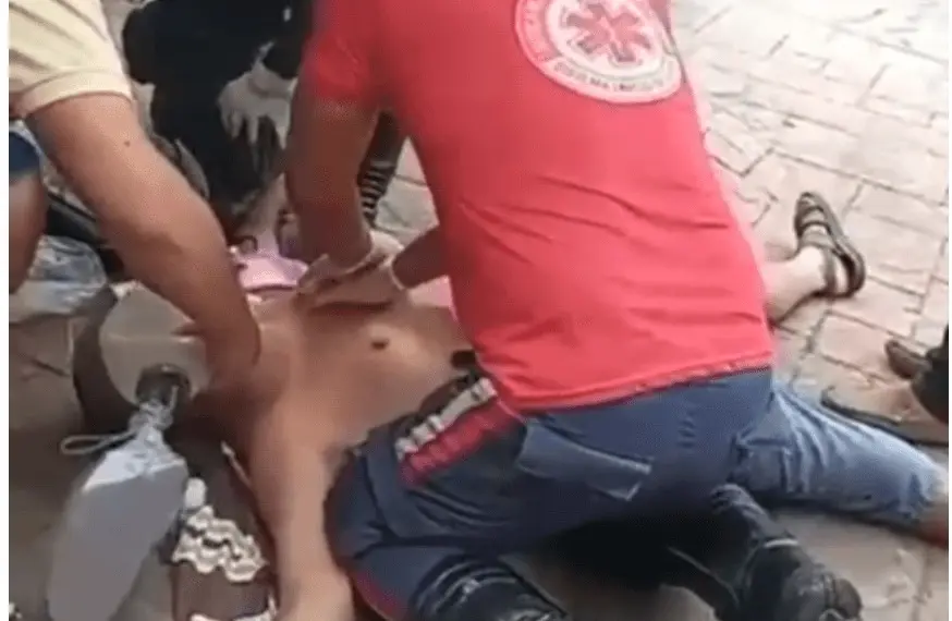 idoso morre calçadão