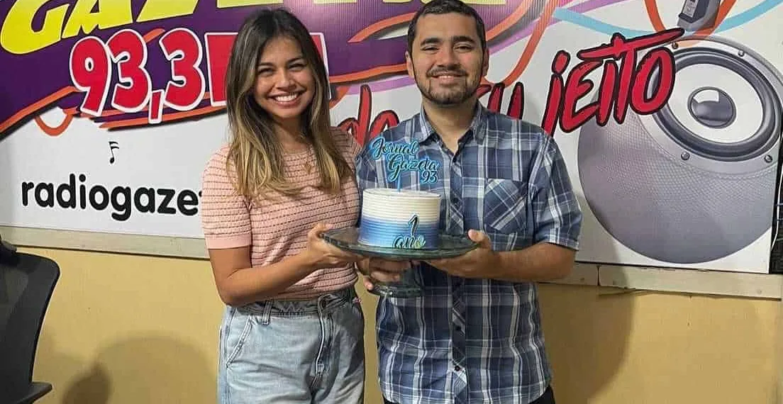 Jornal Gazeta 93 comemora primeiro aniversário com liderança na audiência