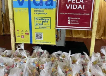 Arrecação de alimentos pelo projeto @gspelavida. Reprodução: instagram.