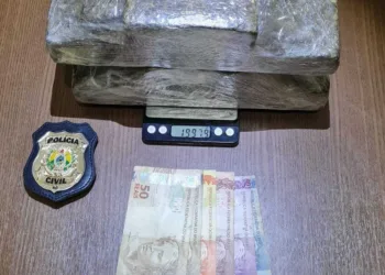 Polícia intercepta veículo e prende mulher em flagrante portando 2kg de maconha