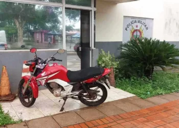Polícia Militar recupera motocicleta roubada em Senador Guiomard