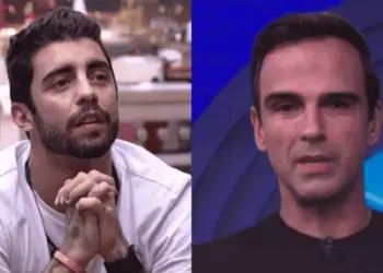 Clima fica tenso após bronca de Tadeu Schmidt em Pedro Scooby no programa ao vivo