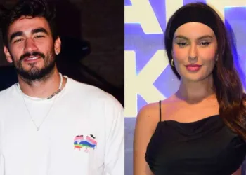Casal, sim! Gui Napolitano troca beijos com Thais Braz e confirma romance com ex-BBB