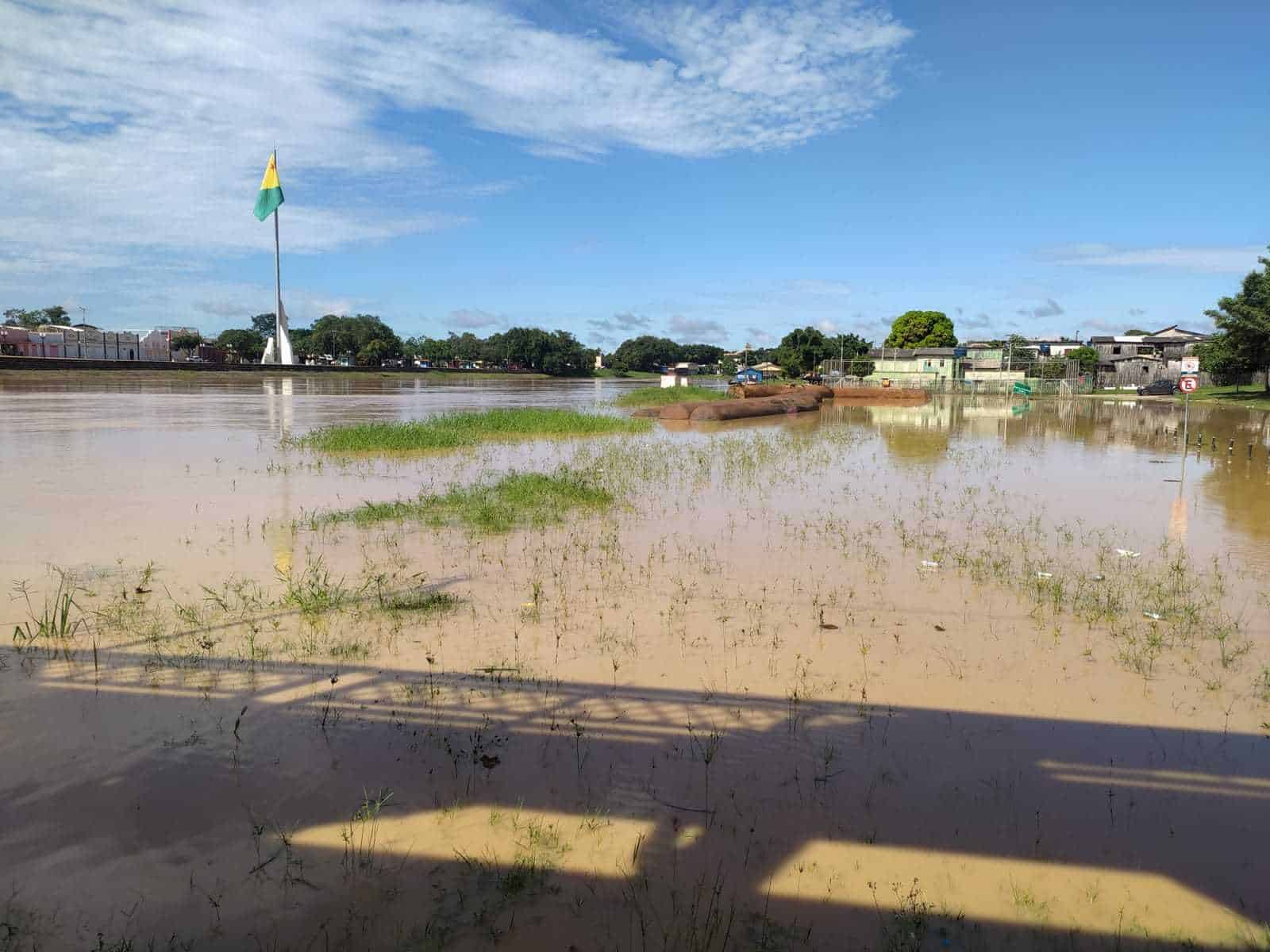 Rio Acre cheia março 2022 (Foto: Dell Pinheiro)