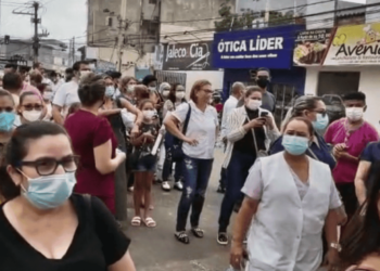 Em novo protesto, servidores da Saúde ocupam entrada do pronto-socorro de Rio Branco