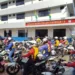 Em protesto, mototaxistas fazem buzinaço em frente a Câmara Municipal contra o transporte clandestino de passageiros