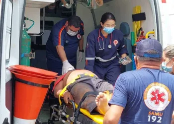 Motociclista fica ferido após colisão frontal na Estrada de Boca do Acre