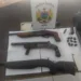 Adolescente é apreendido com três armas durante abordagem policial no bairro Santa Terezinha