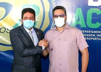 Alan Rick diz que recebe com 'alegria' apoio de Gladson a sua pré-candidatura ao Senado; Márcia deve ocupar a vaga de vice